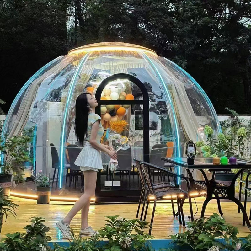 Збірні будинки купольного намету Bubble Room